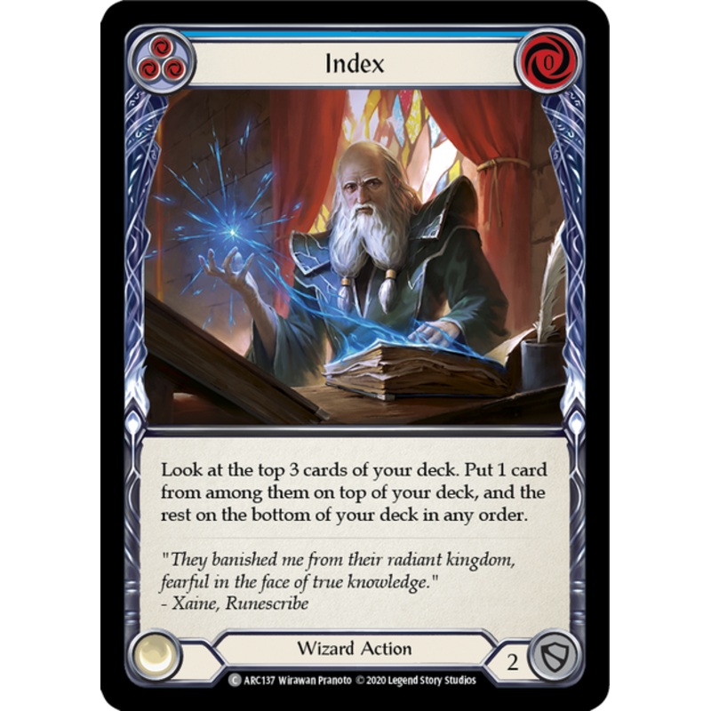 Flesh and Blood Arcane Rising Unlimited C ARC137 Index (Blue) Standard