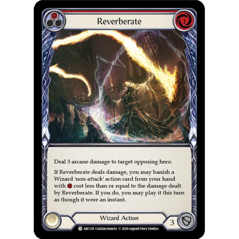 Flesh and Blood Arcane Rising Unlimited C ARC138 Reverberate (Red) Rainbow