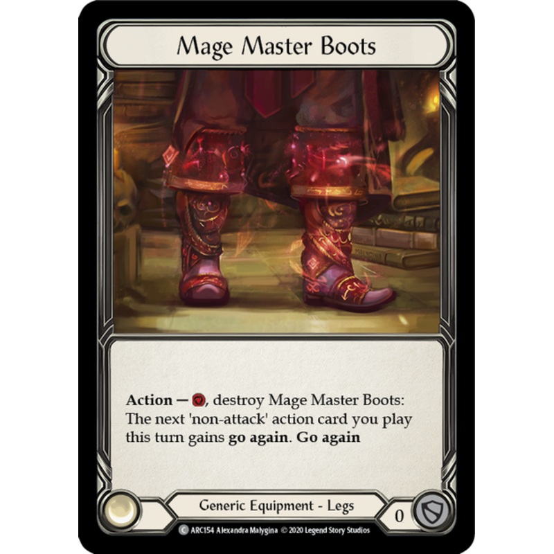 Flesh and Blood Arcane Rising Unlimited C ARC154 Mage Master Boots Rainbow