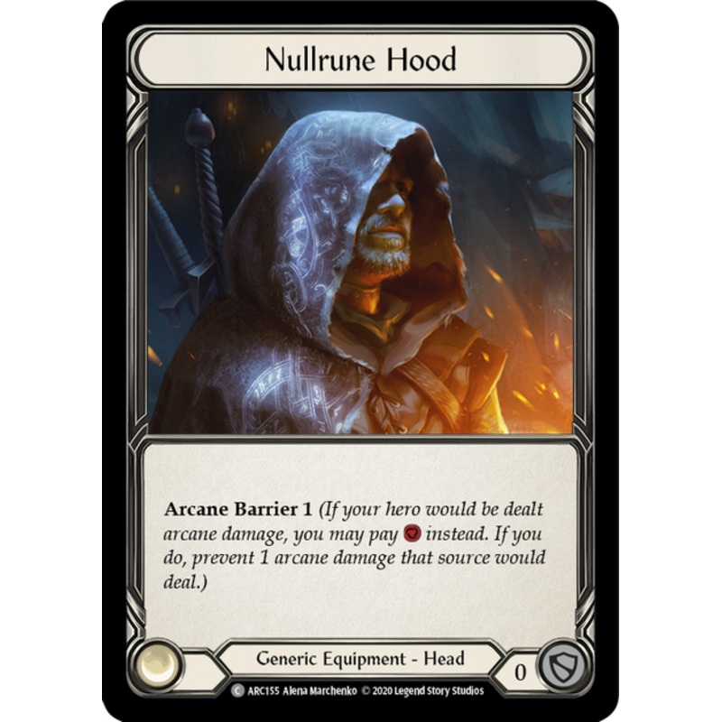 Flesh and Blood Arcane Rising Unlimited C ARC155 Nullrune Hood Standard