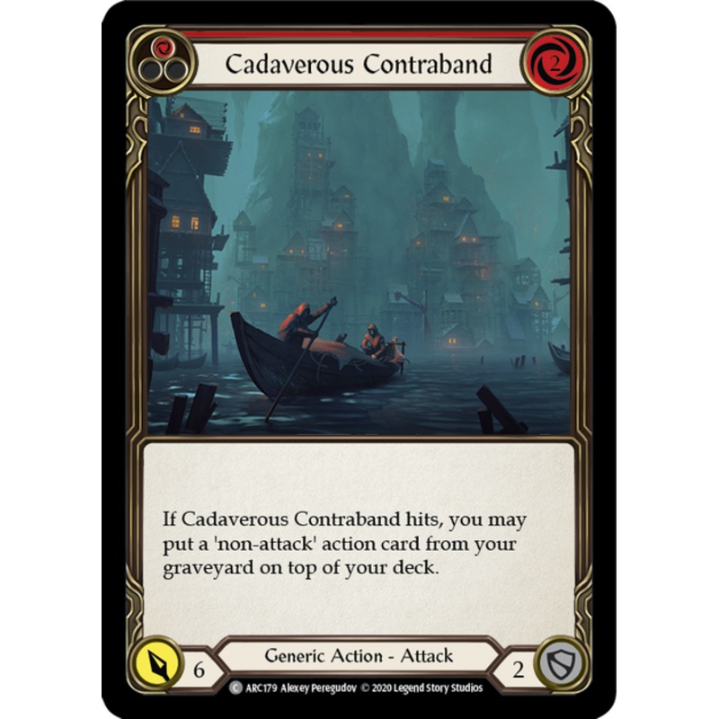 Flesh and Blood Arcane Rising Unlimited C ARC179 Cadaverous Contraband (Red) Standard