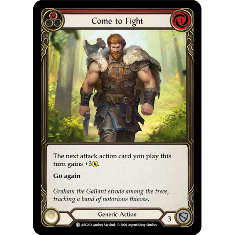 Flesh and Blood Arcane Rising Unlimited C ARC203 Come to Fight (Red) Standard