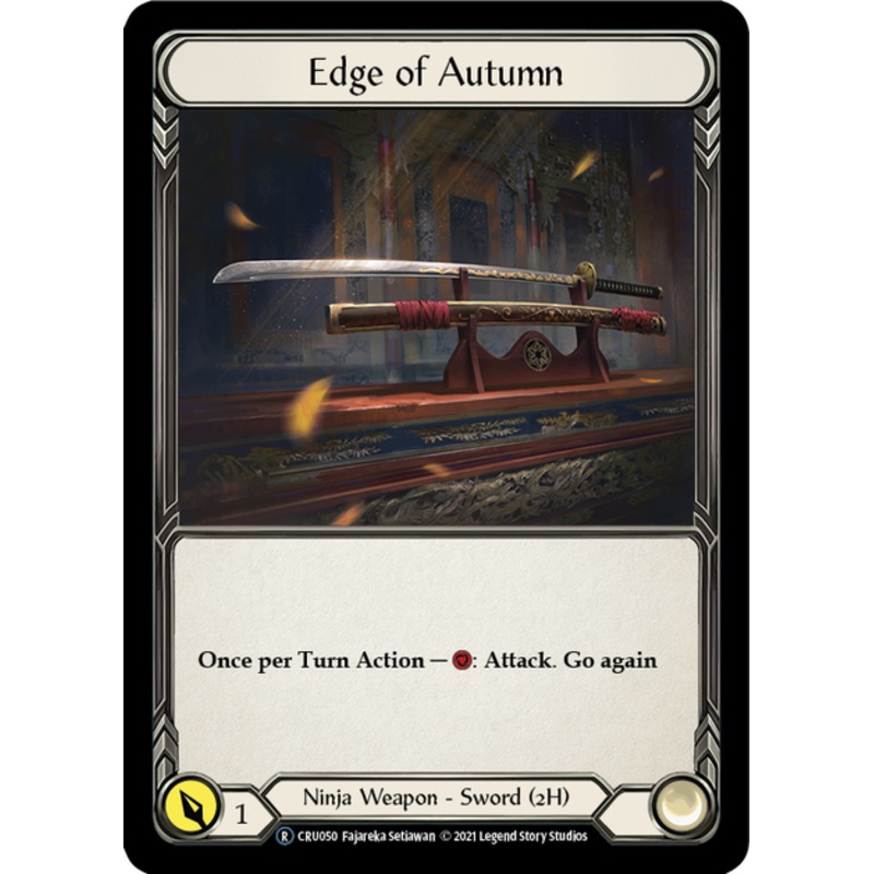 Flesh and Blood Crucible of War Unlimited R CRU050 Edge of Autumn Rainbow