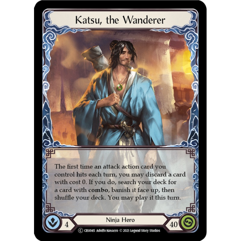 Flesh and Blood Crucible of War Unlimited T CRU045 Katsu, the Wanderer Standard