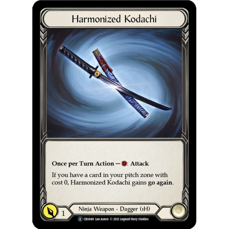 Flesh and Blood Crucible of War Unlimited T CRU048 Harmonized Kodachi Standard