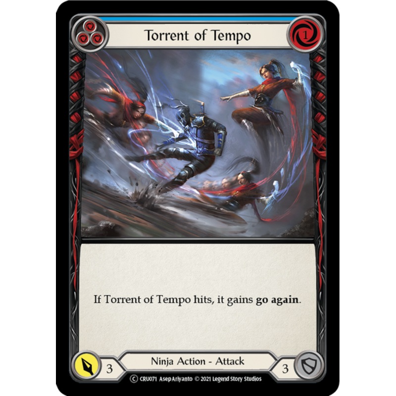 Flesh and Blood Crucible of War Unlimited C CRU071 Torrent of Tempo (Blue) Standard