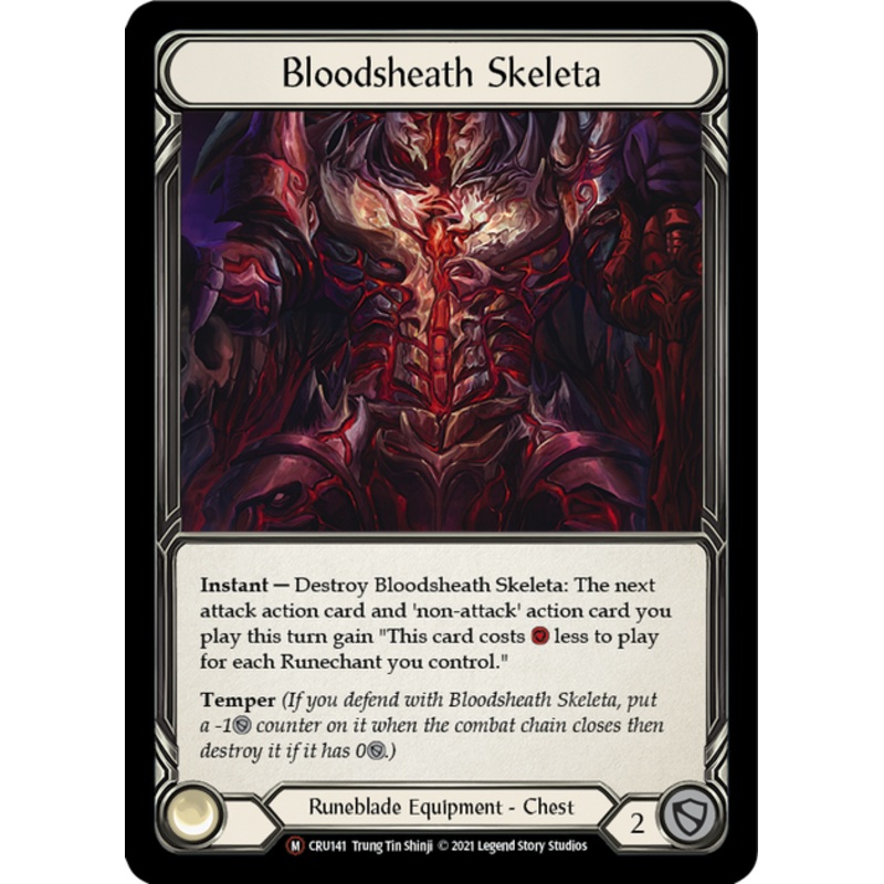 Flesh and Blood Crucible of War Unlimited M CRU141 Bloodsheath Skeleta Standard