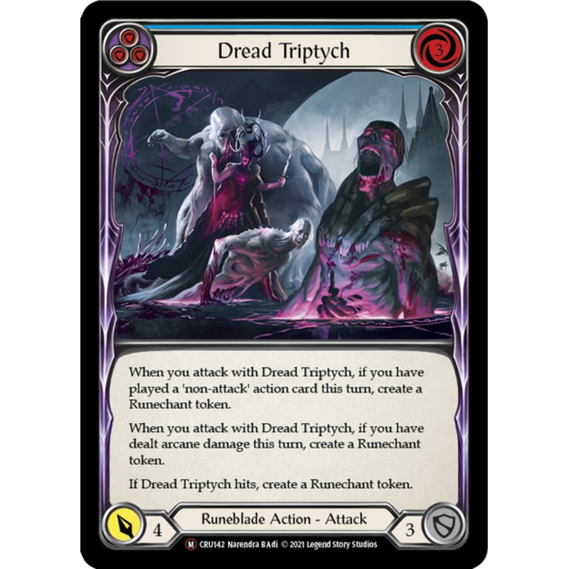 Flesh and Blood Crucible of War Unlimited M CRU142 Dread Triptych Rainbow
