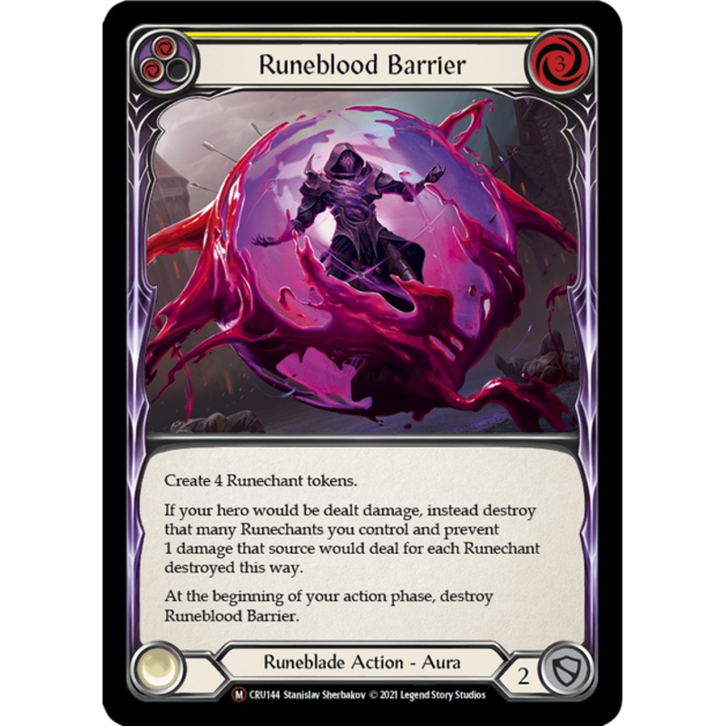 Flesh and Blood Crucible of War Unlimited M CRU144 Runeblood Barrier Rainbow