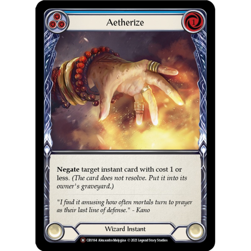 Flesh and Blood Crucible of War Unlimited M CRU164 Aetherize Standard