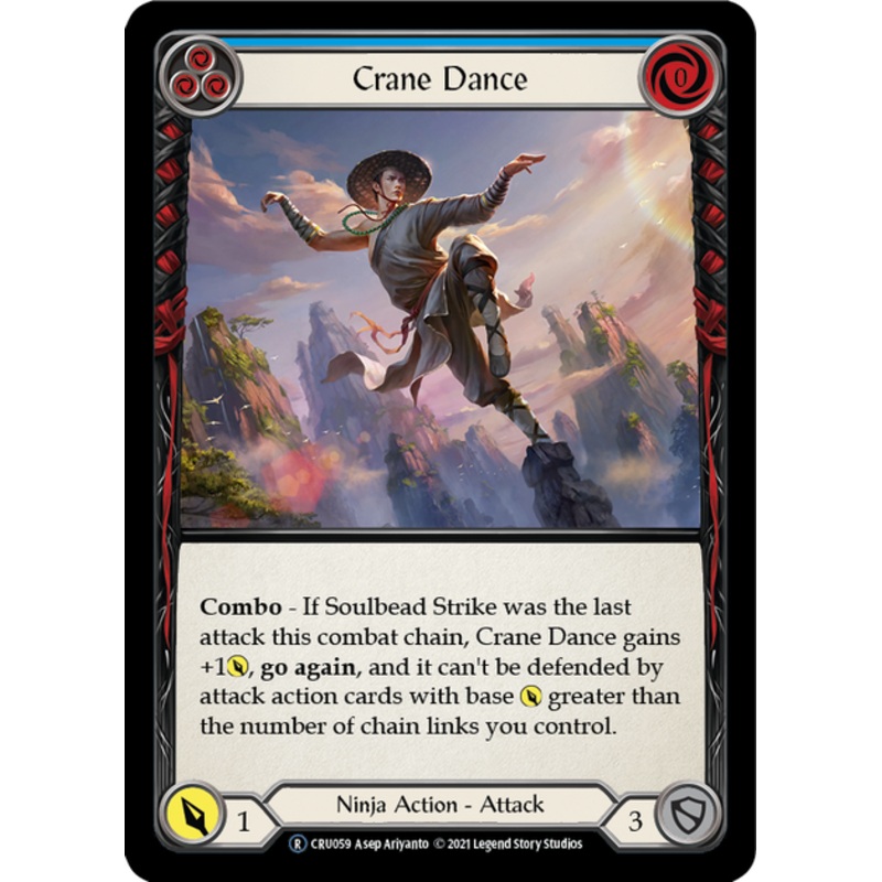 Flesh and Blood Crucible of War Unlimited R CRU059 Crane Dance (Blue) Rainbow