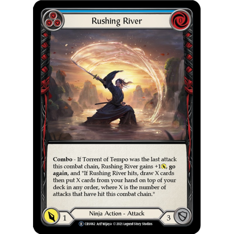 Flesh and Blood Crucible of War Unlimited R CRU062 Rushing River (Blue) Standard