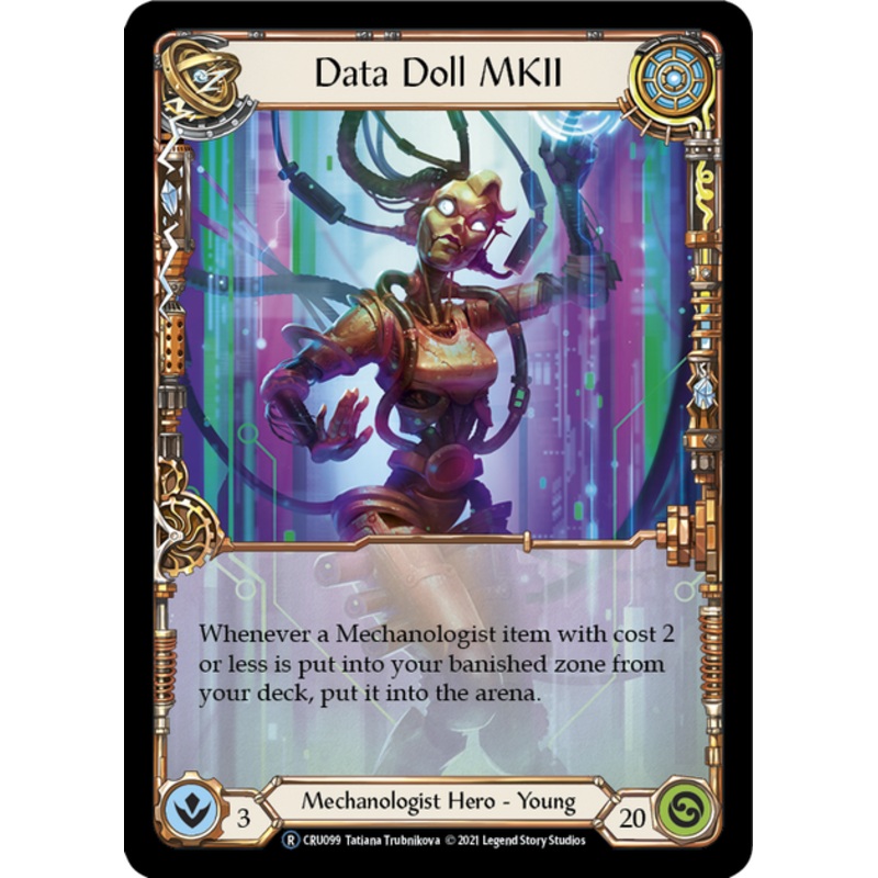 Flesh and Blood Crucible of War Unlimited R CRU099 Data Doll MKII Rainbow