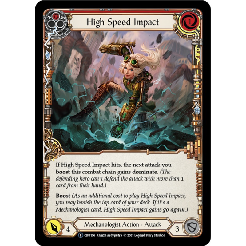 Flesh and Blood Crucible of War Unlimited R CRU106 High Speed Impact (Red) Standard