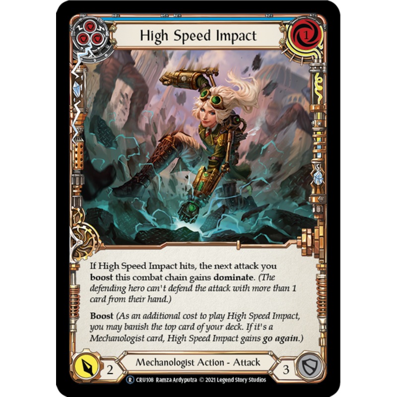 Flesh and Blood Crucible of War Unlimited R CRU108 High Speed Impact (Blue) Standard