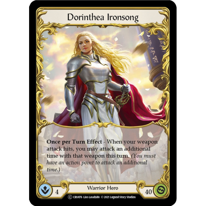 Flesh and Blood Crucible of War Unlimited T CRU076 Dorinthea Ironsong Standard
