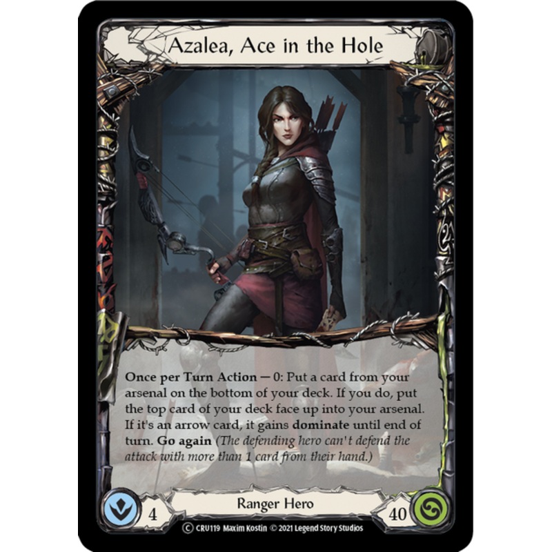 Flesh and Blood Crucible of War Unlimited T CRU119 Azalea, Ace in the Hole Standard