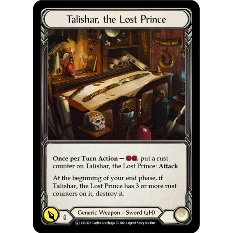 Flesh and Blood Crucible of War Unlimited R CRU177 Talishar, the Lost Prince Rainbow