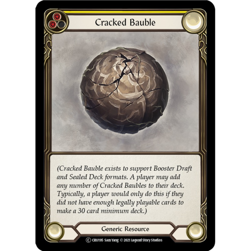 Flesh and Blood Crucible of War Unlimited T CRU195 Cracked Bauble (Yellow) Rainbow