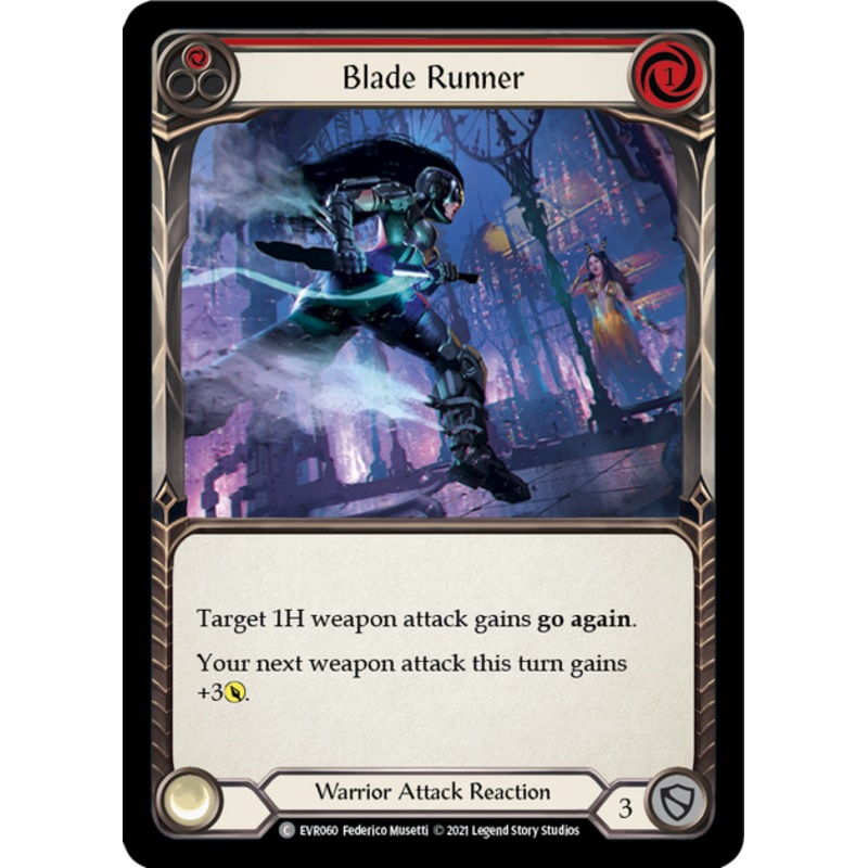 Flesh and Blood Everfest First Edition C EVR060 Blade Runner (Red) Standard