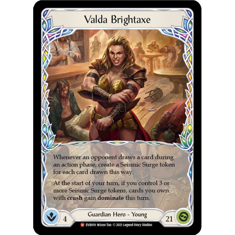 Flesh and Blood Everfest First Edition M EVR019 Valda Brightaxe Standard