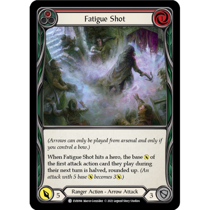 Flesh and Blood Everfest First Edition C EVR094 Fatigue Shot (Red) Standard