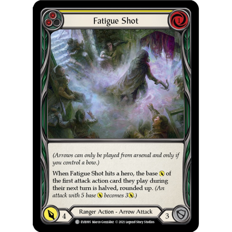 Flesh and Blood Everfest First Edition C EVR095 Fatigue Shot (Yellow) Standard