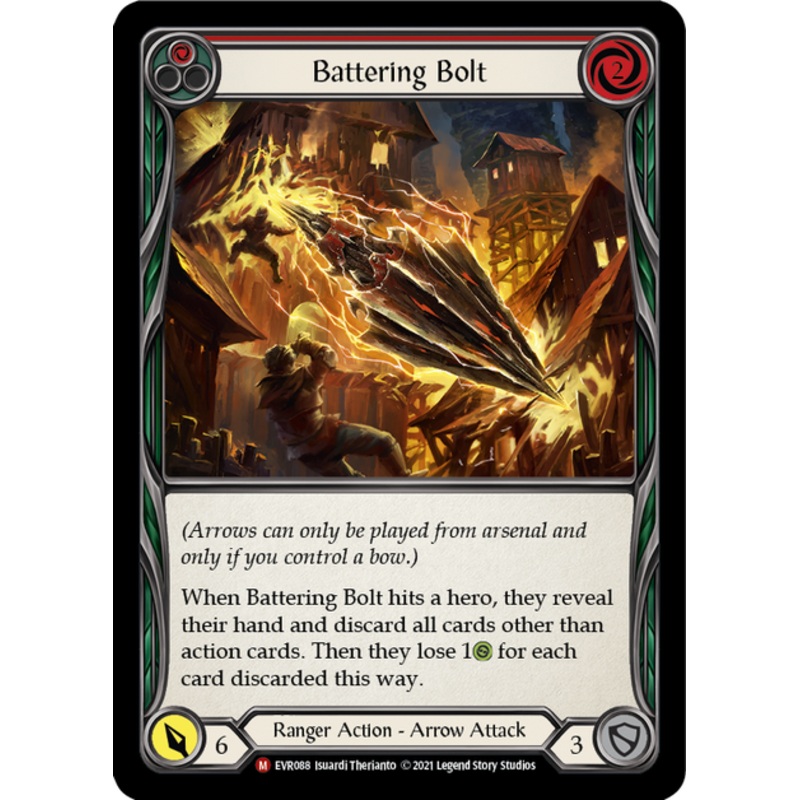 Flesh and Blood Everfest First Edition M EVR088 Battering Bolt Rainbow