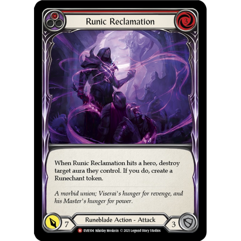 Flesh and Blood Everfest First Edition M EVR104 Runic Reclamation Rainbow