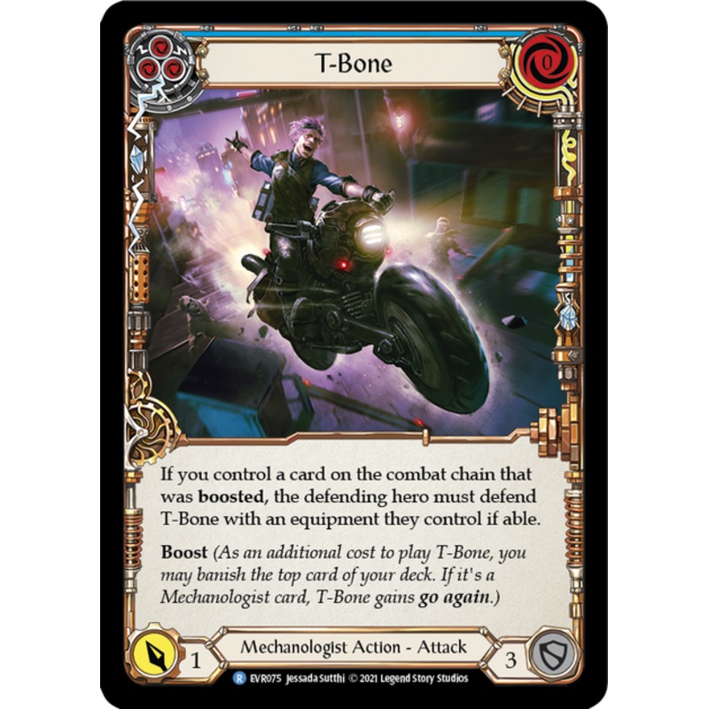Flesh and Blood Everfest First Edition R EVR075 T-Bone (Blue) Standard