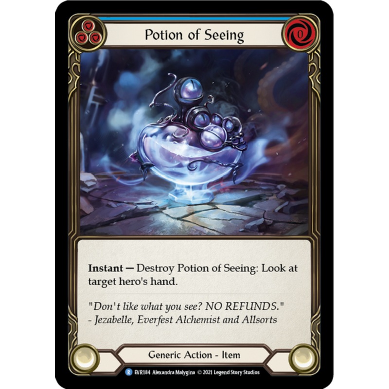 Flesh and Blood Everfest First Edition R EVR184 Potion of Seeing Cold Foil