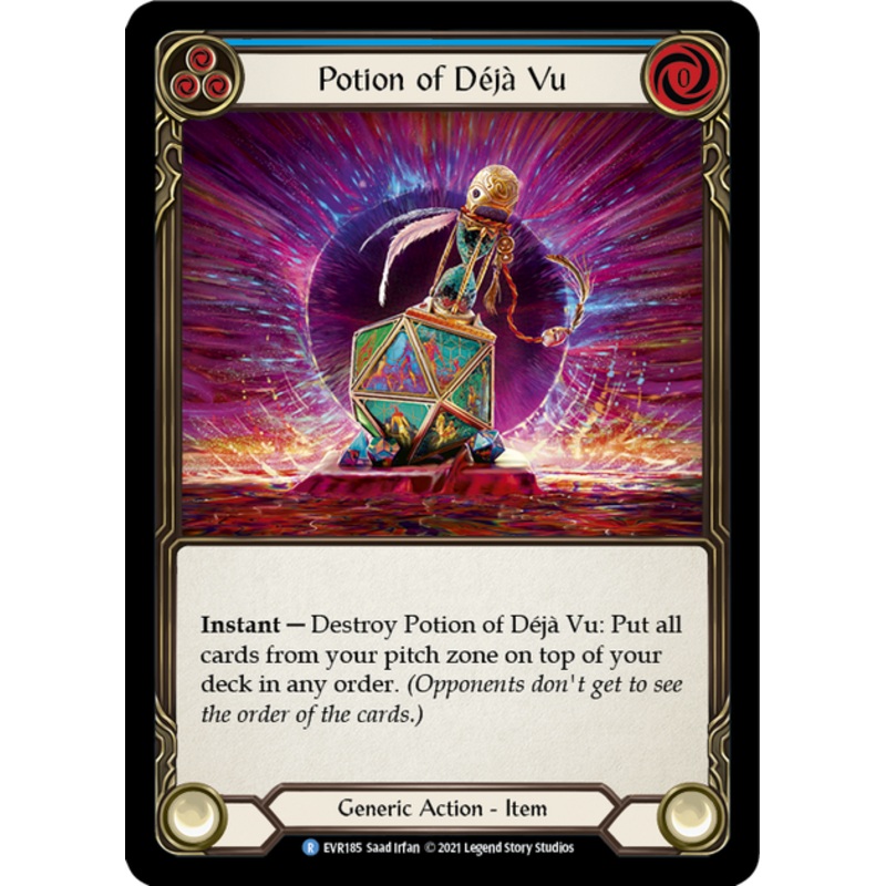 Flesh and Blood Everfest First Edition R EVR185 Potion of Deja Vu Cold Foil