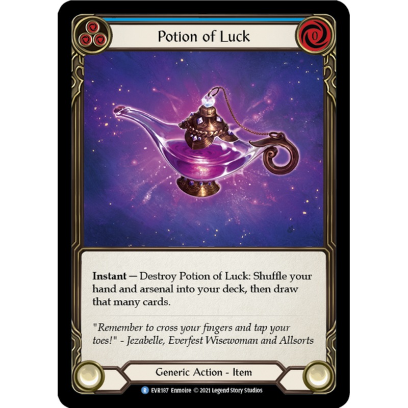 Flesh and Blood Everfest First Edition R EVR187 Potion of Luck Standard