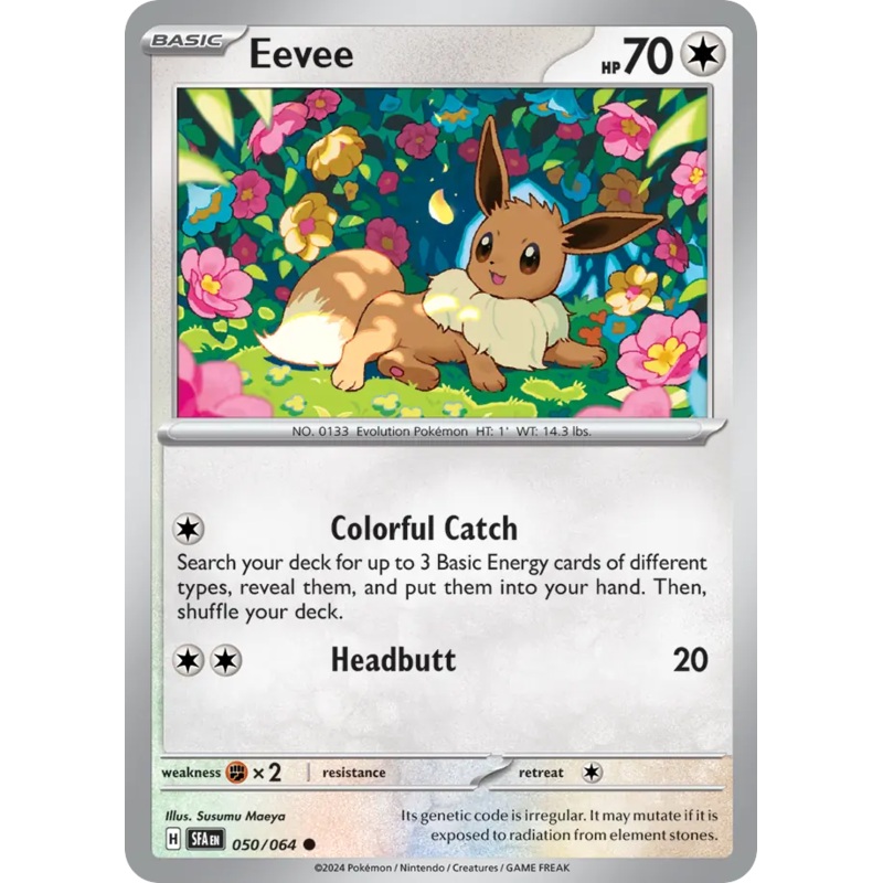 050/064 50/64 Eevee Pokemon Card Shrouded Fable Common *MINT*