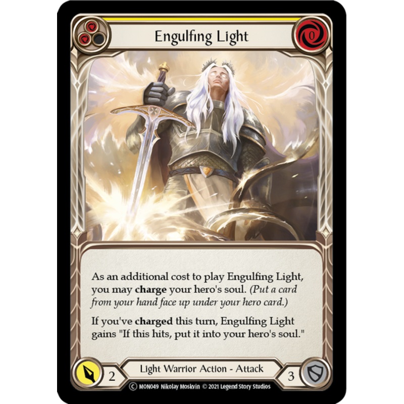 Flesh and Blood Monarch Unlimited C MON049 Engulfing Light (Yellow) Standard