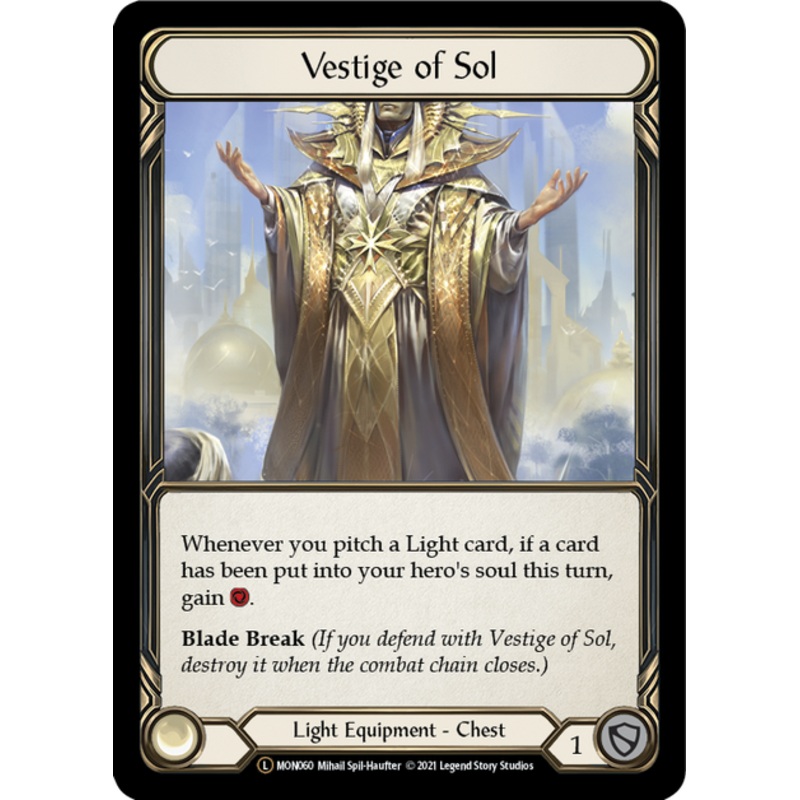 Flesh and Blood Monarch Unlimited L MON060 Vestige of Sol Rainbow