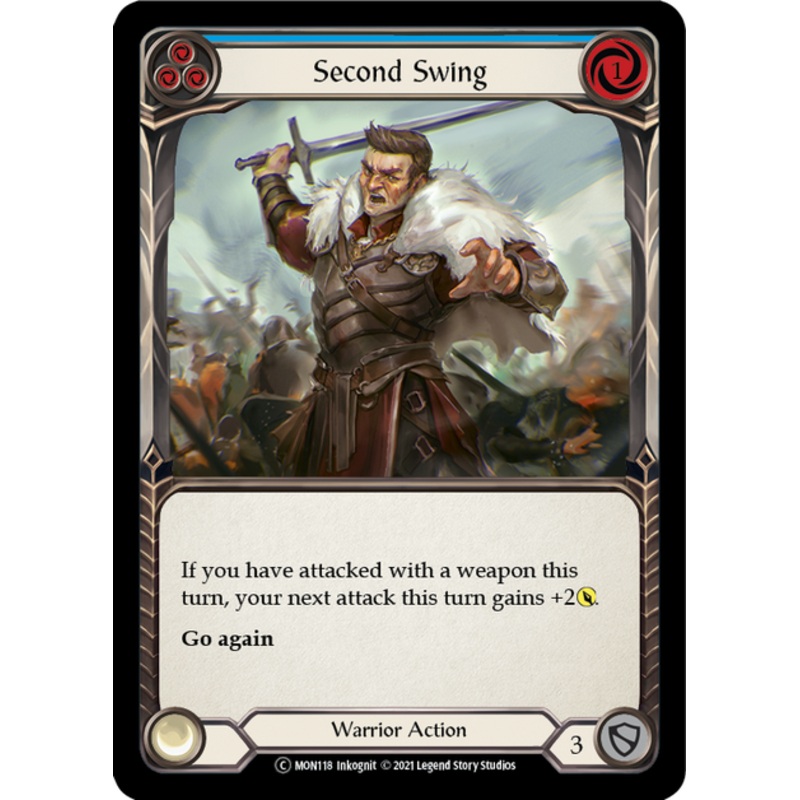 Flesh and Blood Monarch Unlimited C MON118 Second Swing (Blue) Standard