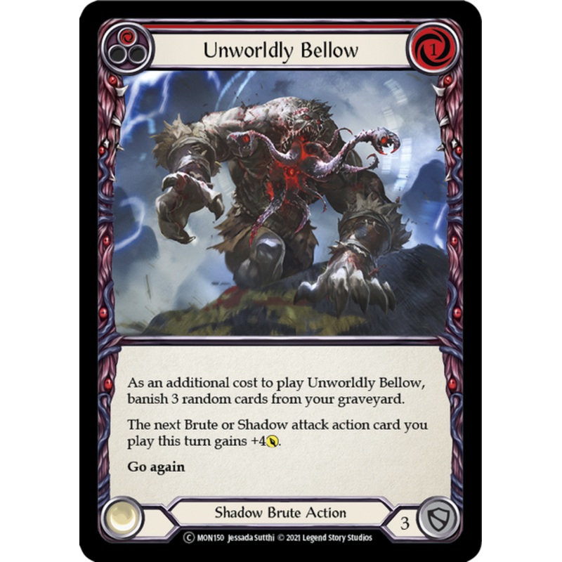 Flesh and Blood Monarch Unlimited C MON150 Unworldly Bellow (Red) Standard