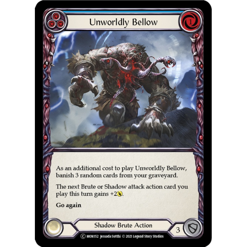 Flesh and Blood Monarch Unlimited C MON152 Unworldly Bellow (Blue) Standard