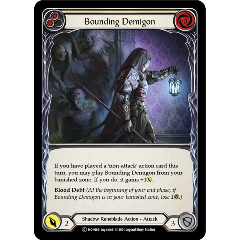 Flesh and Blood Monarch Unlimited C MON169 Bounding Demigon (Yellow) Standard