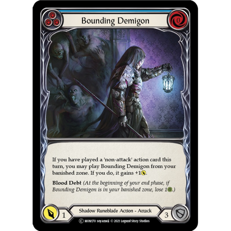 Flesh and Blood Monarch Unlimited C MON170 Bounding Demigon (Blue) Rainbow