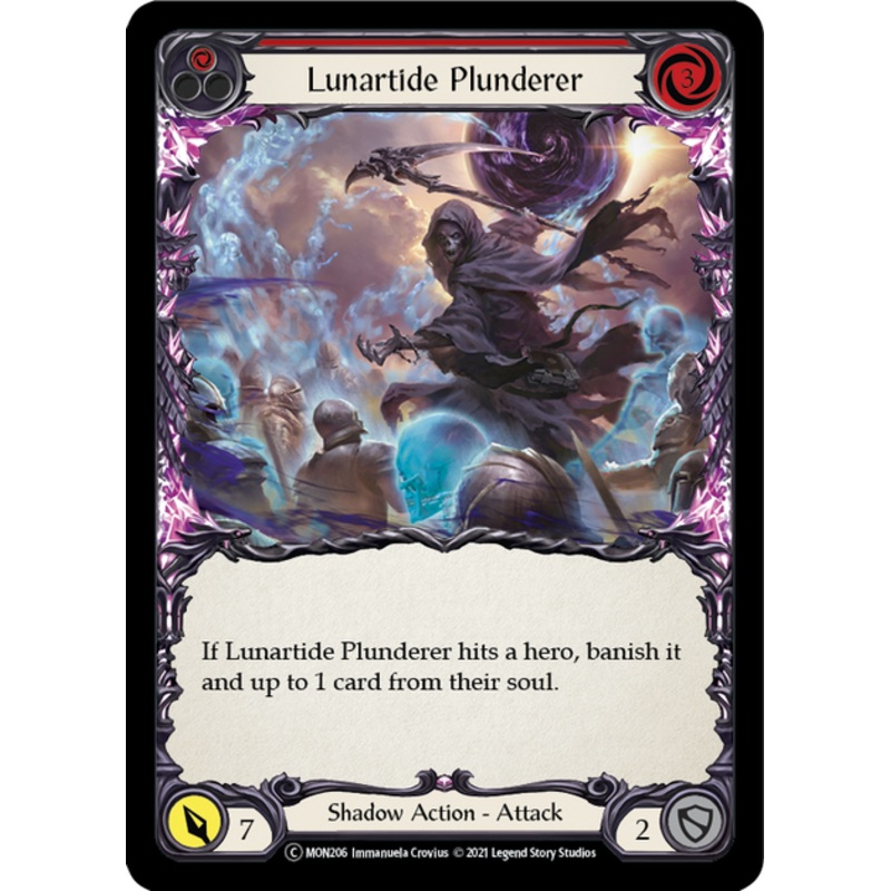 Flesh and Blood Monarch Unlimited C MON206 Lunartide Plunderer (Red) Standard
