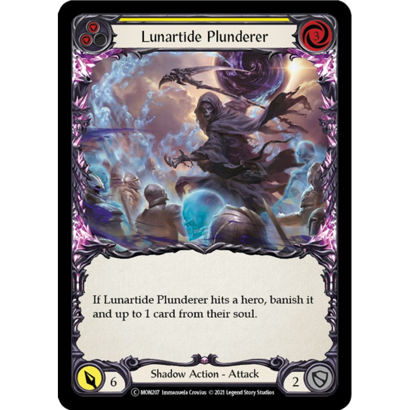 Flesh and Blood Monarch Unlimited C MON207 Lunartide Plunderer (Yellow) Standard