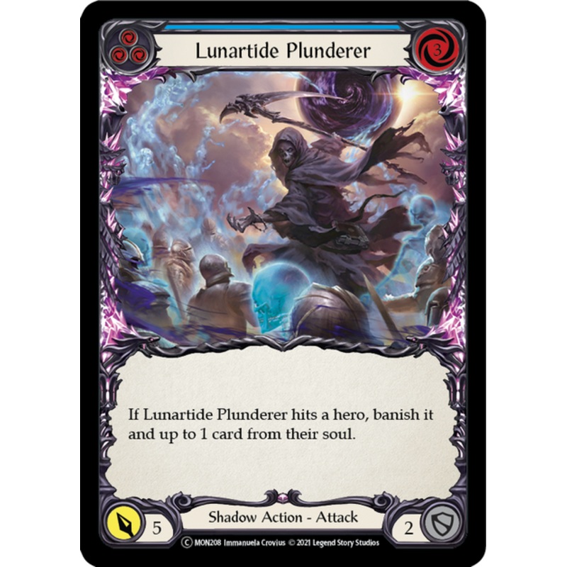 Flesh and Blood Monarch Unlimited C MON208 Lunartide Plunderer (Blue) Standard