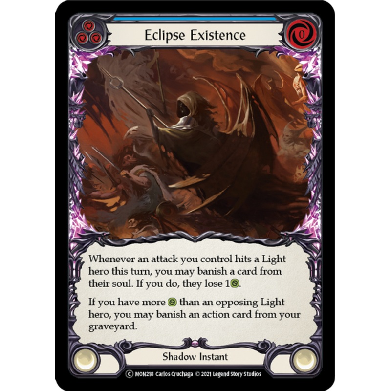 Flesh and Blood Monarch Unlimited C MON218 Eclipse Existence (Blue) Standard