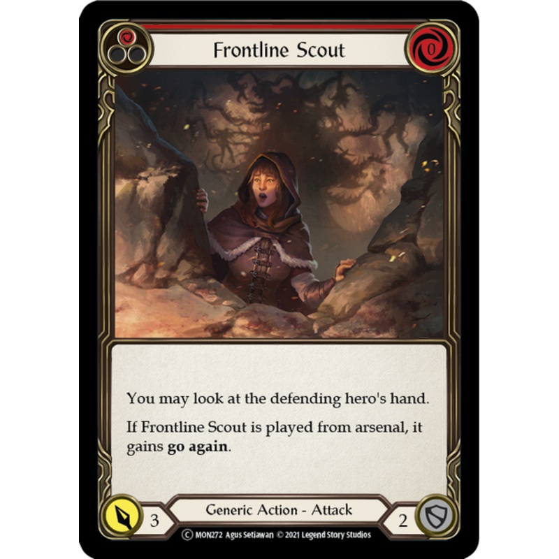 Flesh and Blood Monarch Unlimited C MON272 Frontline Scout (Red) Rainbow