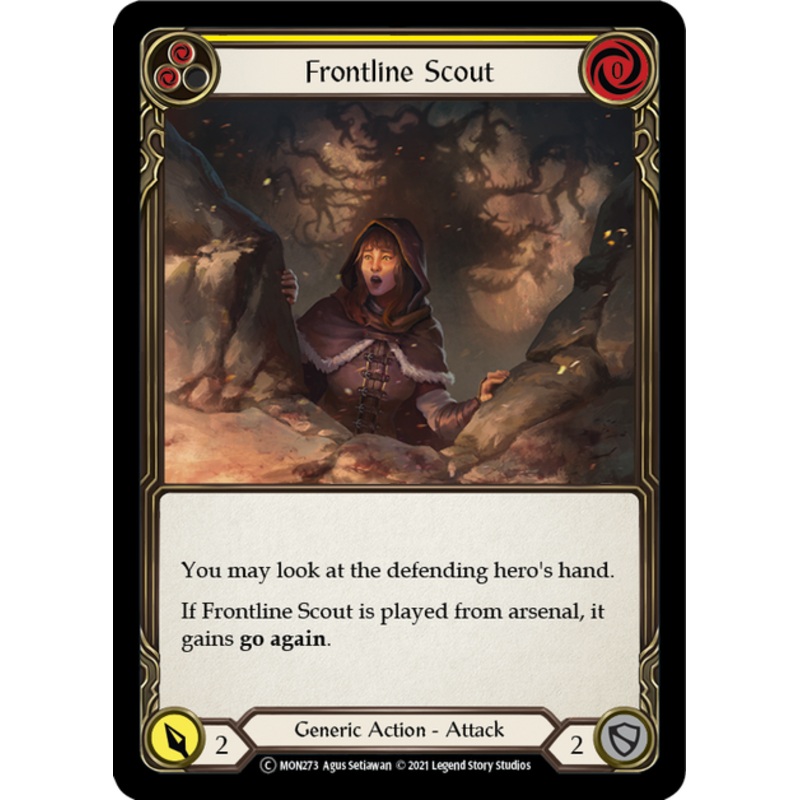 Flesh and Blood Monarch Unlimited C MON273 Frontline Scout (Yellow) Standard