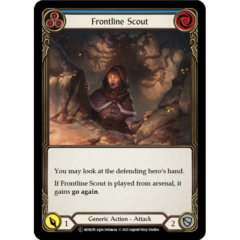 Flesh and Blood Monarch Unlimited C MON274 Frontline Scout (Blue) Rainbow