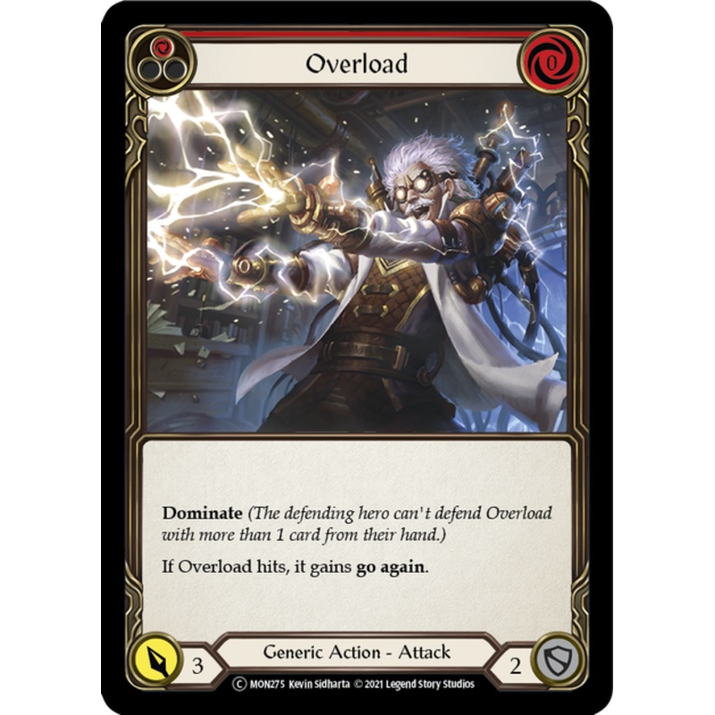 Flesh and Blood Monarch Unlimited C MON275 Overload (Red) Rainbow