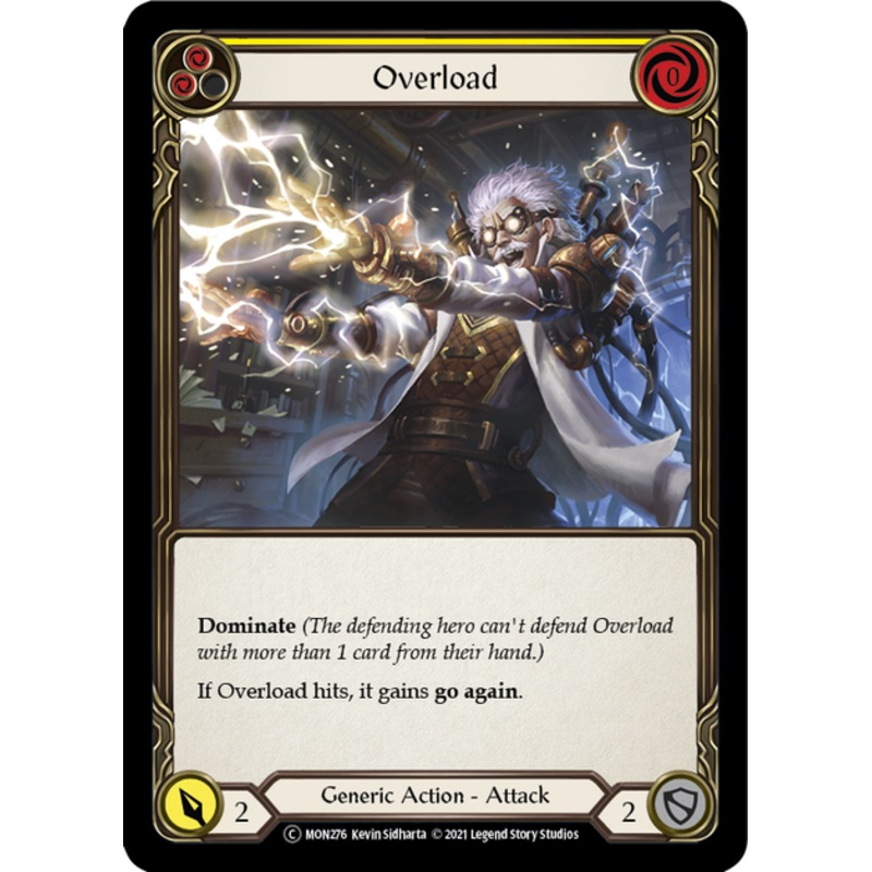 Flesh and Blood Monarch Unlimited C MON276 Overload (Yellow) Standard